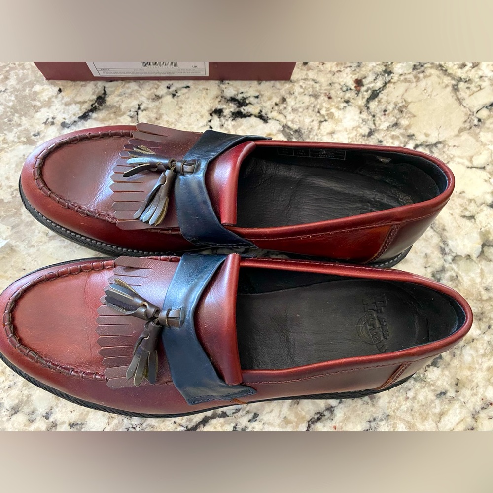 Dr Martens Red / Navy Made in England Men’s Loafers